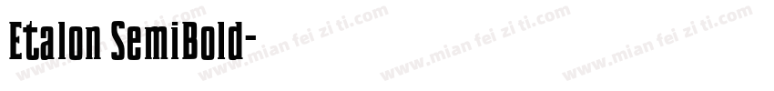 Etalon SemiBold字体转换